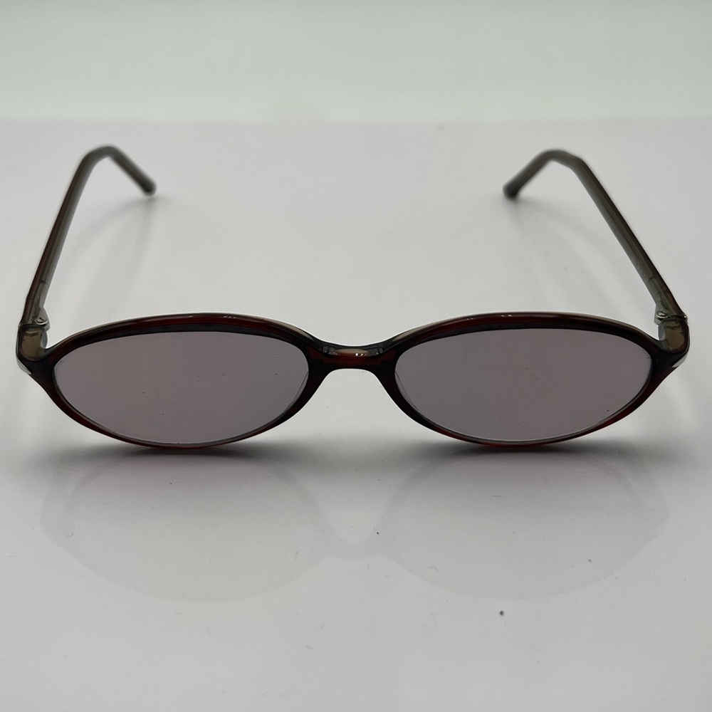 Lauren Hutton 6084 Brown Oval Horn Rimmed Sunglasses Frames